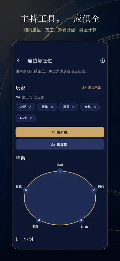 Poker Night 隨機座位
